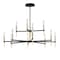 Maxim Lighting Flambeau 12-Light 2-Tier LED Chandelier 16129CLBKAB - alternate 1